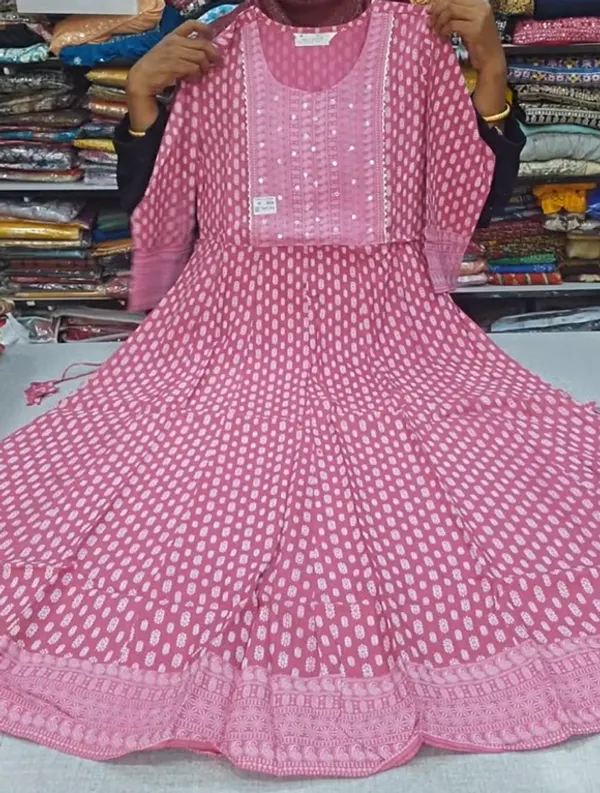 Rayon Anarkali Long Kurti | AK1947